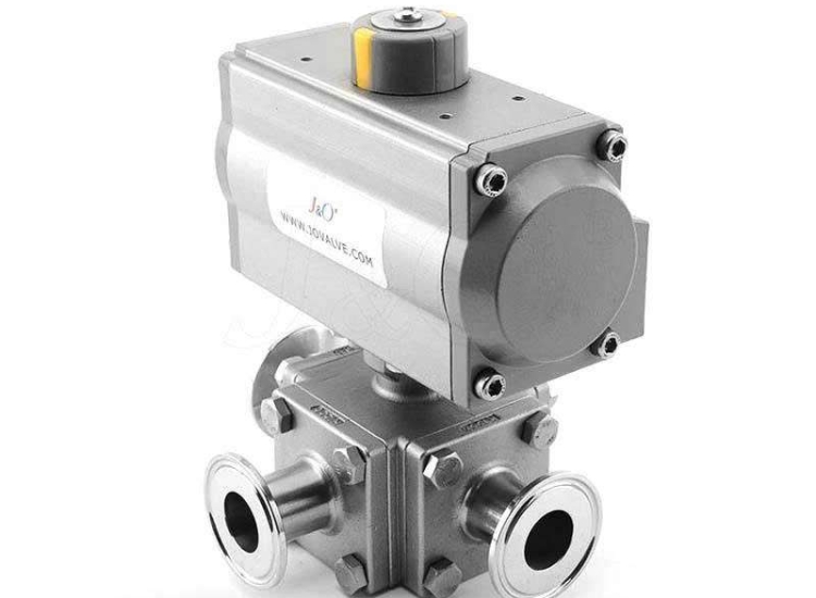 VAN BI INOX VI SINH ĐIỀU KHIỂN KHÍ NÉN- Pneumatic Ball Valves