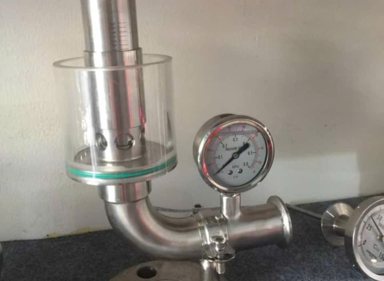 VAN AN TOÀN INOX VI SINH, sanitary stainless steel tri clamp safety valve pressure relief valve