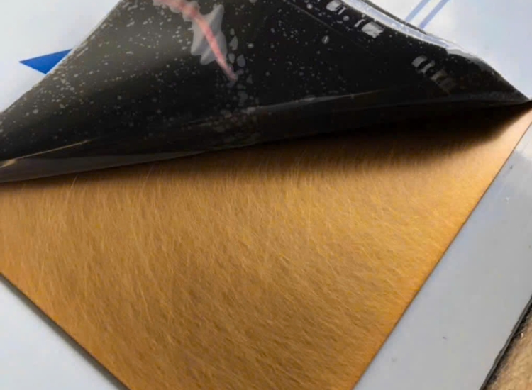 TẤM INOX XƯỚC RỐI NÂU